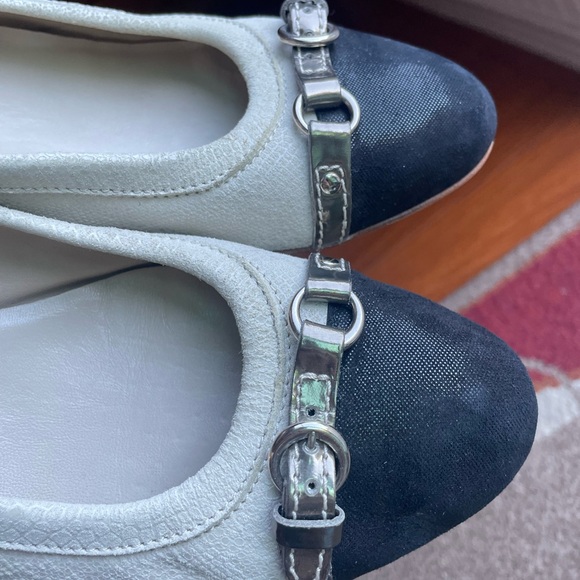 AGL Attilio Guisti Leombruni Shoes Womens 41, 9.5 Ballet Wedge Leather Round Toe - Picture 3 of 11